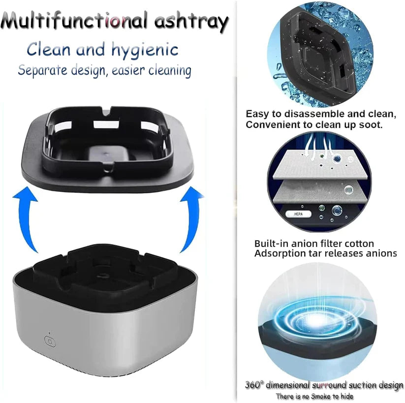 Ashtray 360 Degree Surround Air Purifier Suction