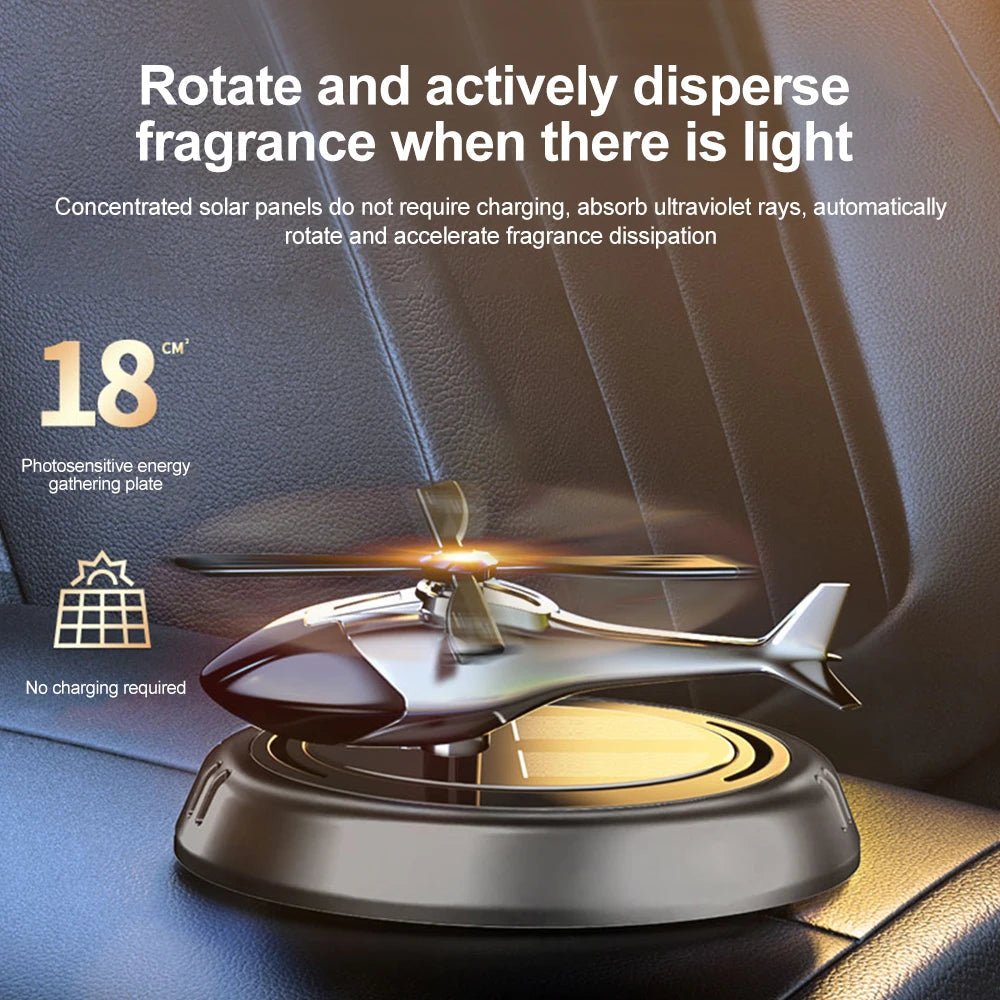 Solar car helicopter fragrance